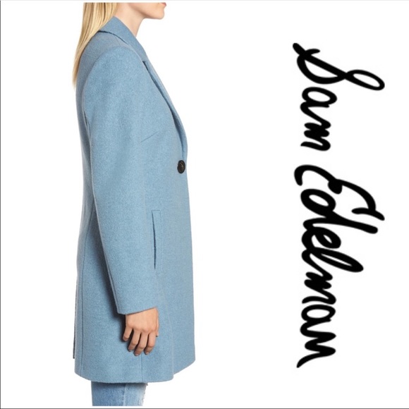 Sam Edelman Blazer Coat/Jacket (Light Blue) - Picture 3 of 5